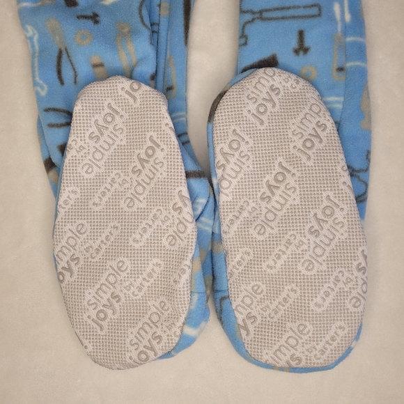 Carter's Boys Fleece Zip-up Footed Pajamas "Built Strong" Tools Theme 3T - Picture 8 of 9